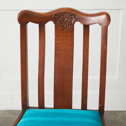 英国アンティーク バルボスレッグチェア / 張替品