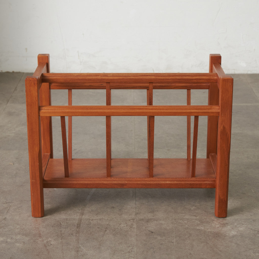 北欧ヴィンテージ チーク材 マガジンラック