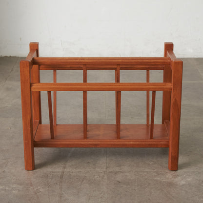 北欧ヴィンテージ チーク材 マガジンラック