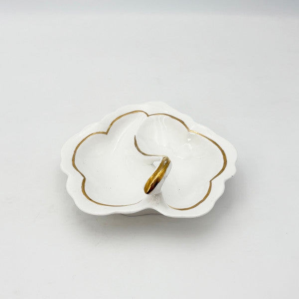 英国ヴィンテージ リーフ プレート