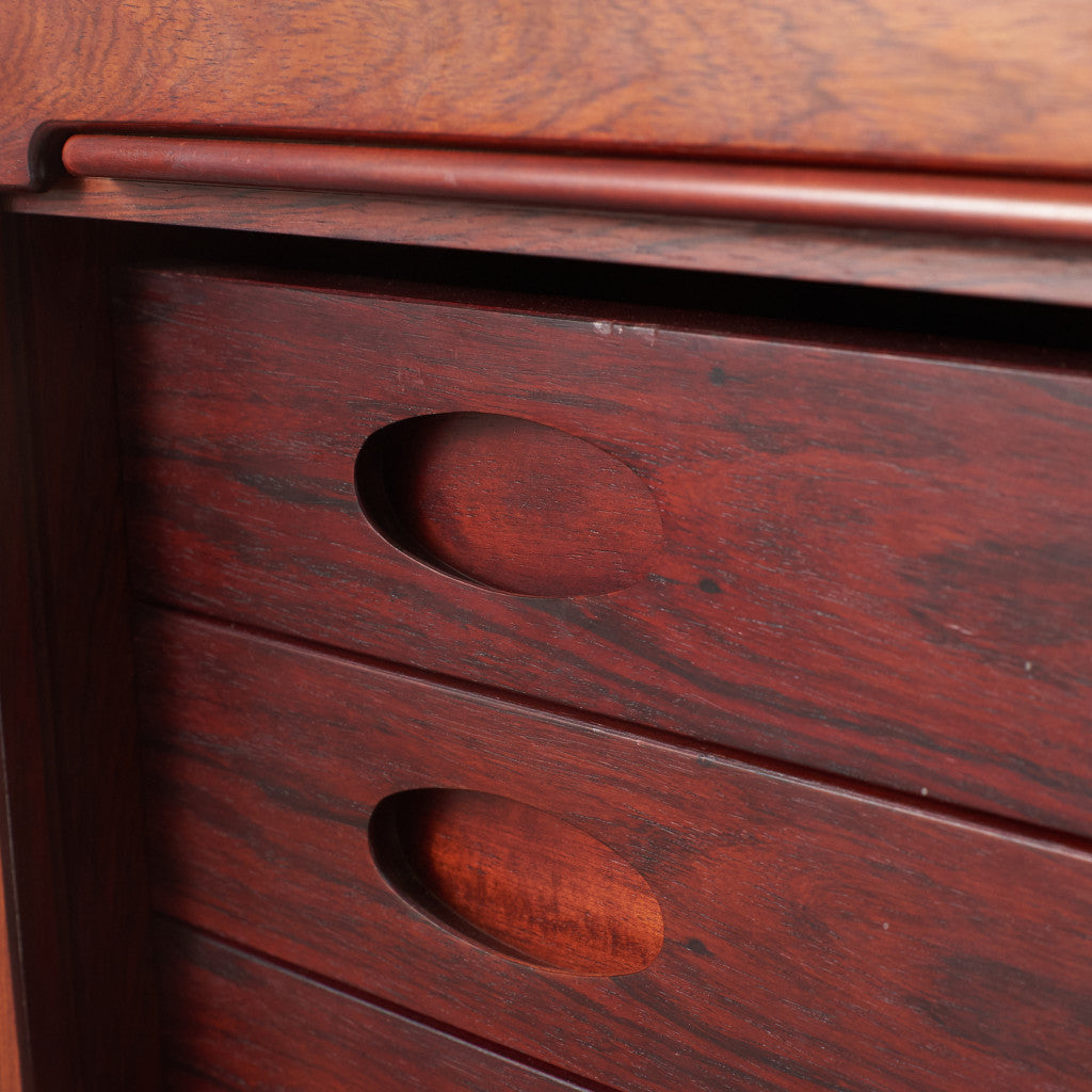 ブラジリアンローズウッド材 蛇腹扉 サイドボード