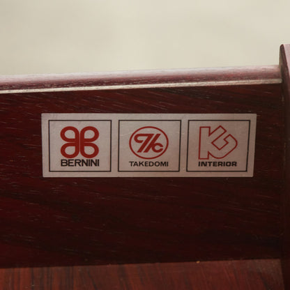 ブラジリアンローズウッド材 蛇腹扉 サイドボード