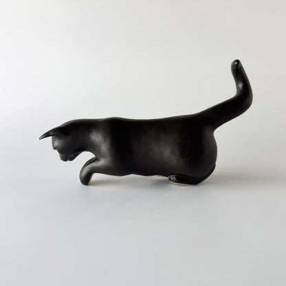 英国ヴィンテージ 黒猫のフィギュリン