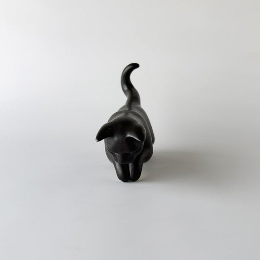 英国ヴィンテージ 黒猫のフィギュリン