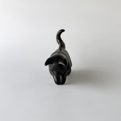 英国ヴィンテージ 黒猫のフィギュリン
