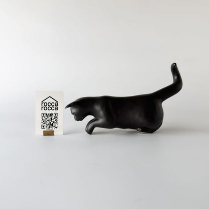英国ヴィンテージ 黒猫のフィギュリン