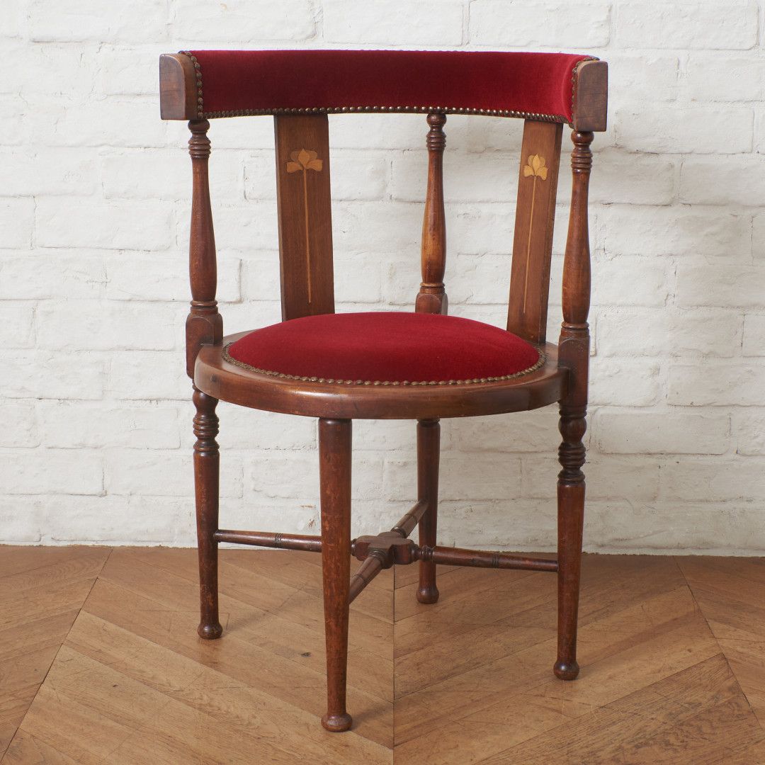 アーツアンドクラフツ様式 アームチェア / 張替済