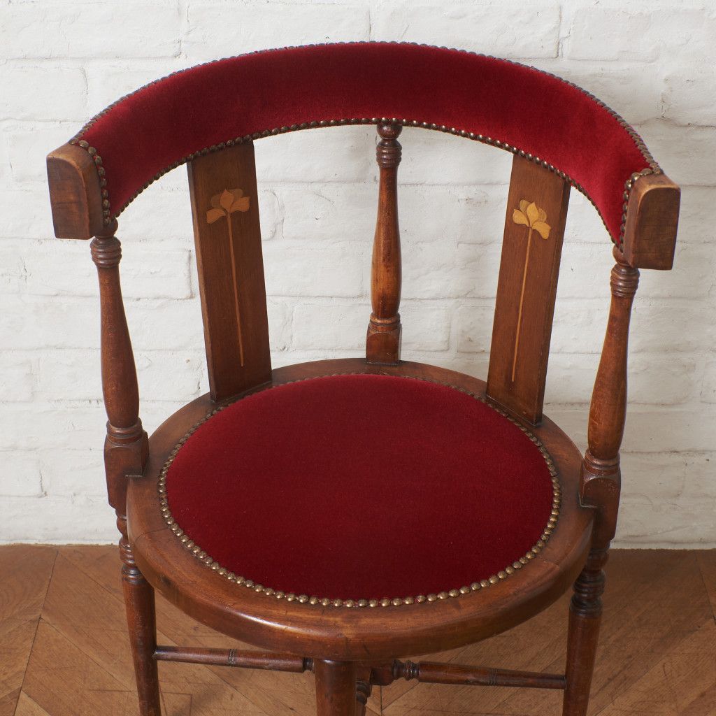 アーツアンドクラフツ様式 アームチェア / 張替済