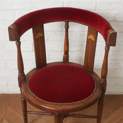 アーツアンドクラフツ様式 アームチェア / 張替済