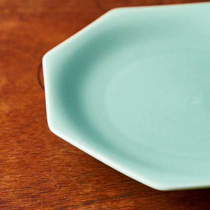 meimei プレート 16.5mm 青磁ブルー