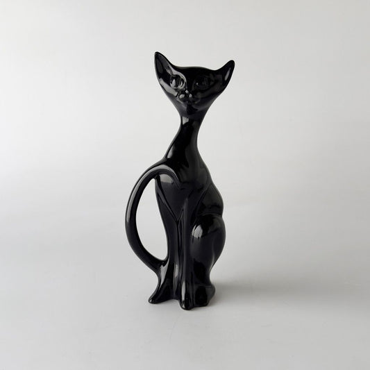 英国ヴィンテージ 黒猫のフィギュリン