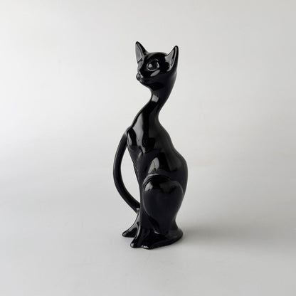 英国ヴィンテージ 黒猫のフィギュリン