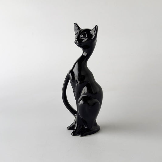 英国ヴィンテージ 黒猫のフィギュリン
