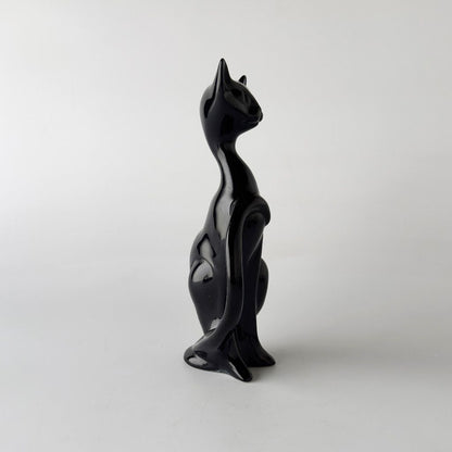 英国ヴィンテージ 黒猫のフィギュリン