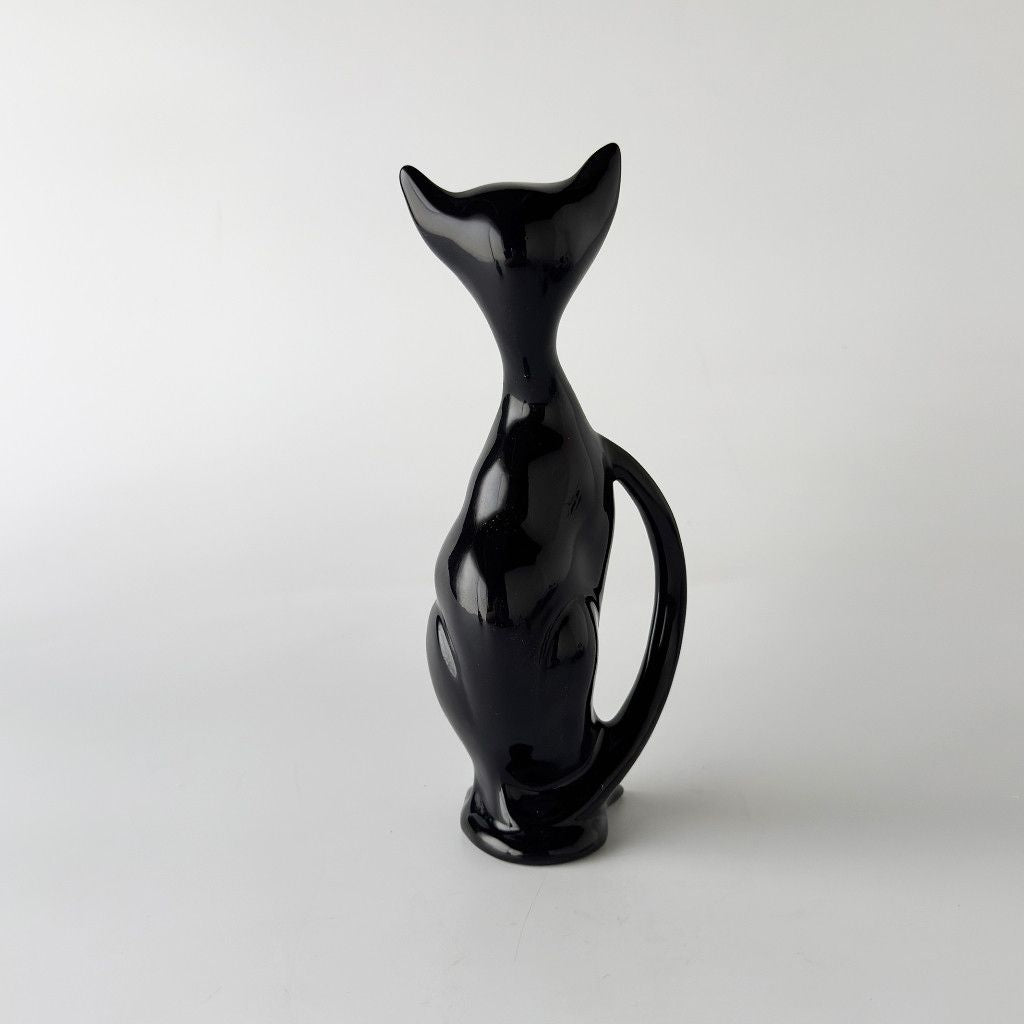 英国ヴィンテージ 黒猫のフィギュリン