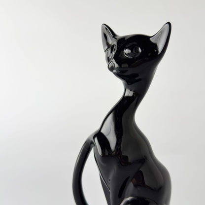 英国ヴィンテージ 黒猫のフィギュリン