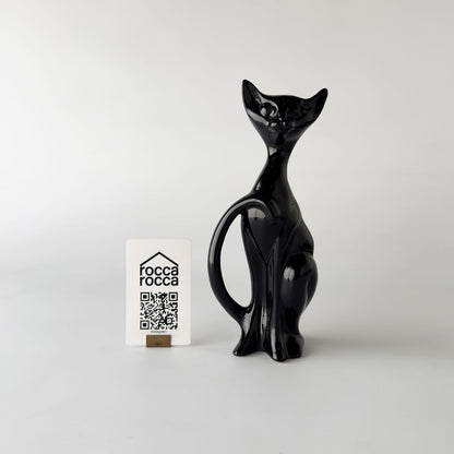 英国ヴィンテージ 黒猫のフィギュリン