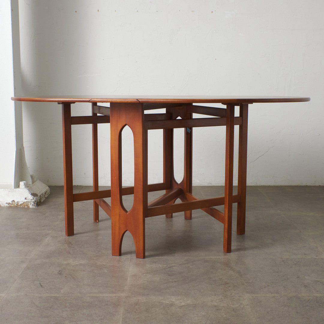 ドロップリーフゲートレッグテーブル