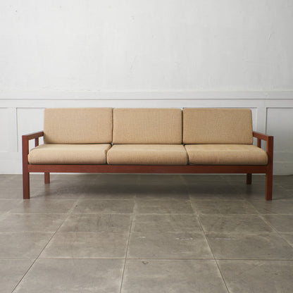 ヴィンテージ チーク材 3人掛けソファ