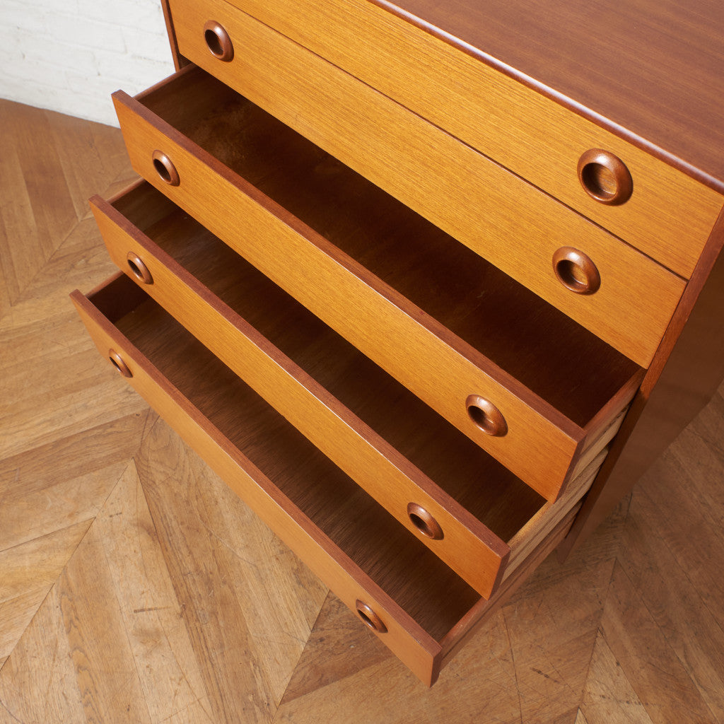 チェスト 5段 ヴィンテージ イギリス 北欧 ビンテージ・5段チェスト｜北欧家具・北欧ビンテージ家具ブラック