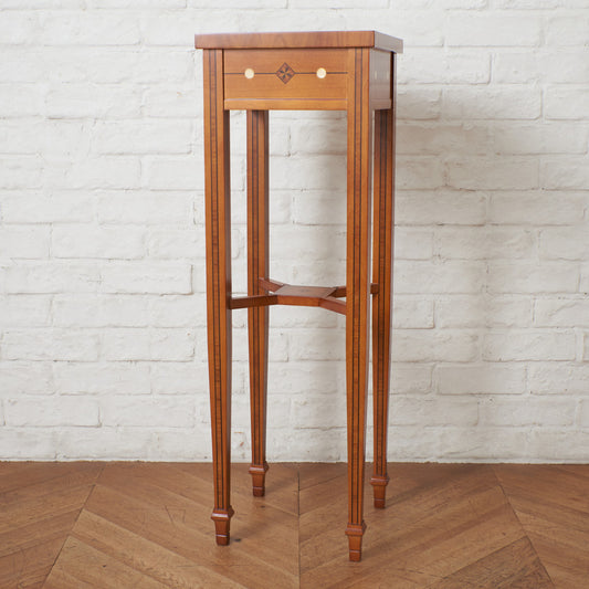 西洋クラシック アールデコ様式 木象嵌サイドテーブル