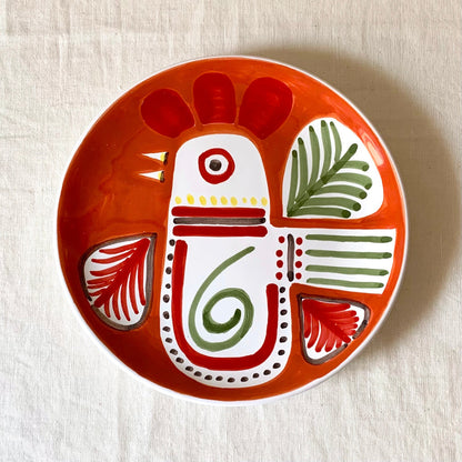 Susannna de Simone 絵皿 19cm ニワトリ