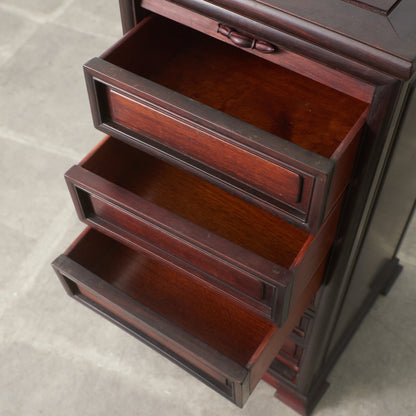 唐木 蛇腹扉 花梨材チェスト