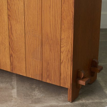 ミッションスタイル ガラスキャビネット