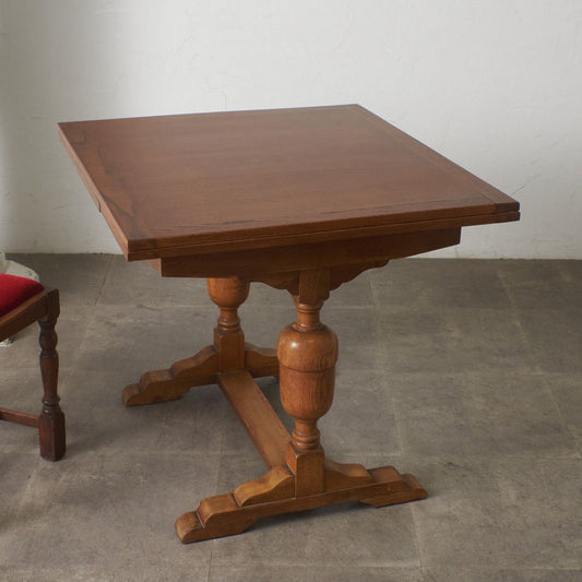 英国アンティーク ドローリーフ ダイニングテーブル