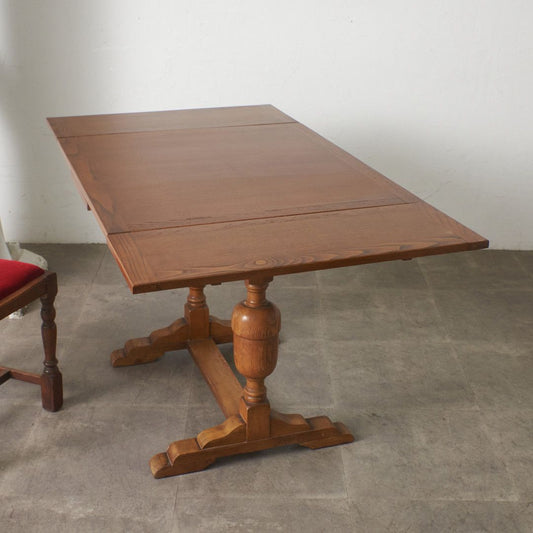 英国アンティーク ドローリーフ ダイニングテーブル