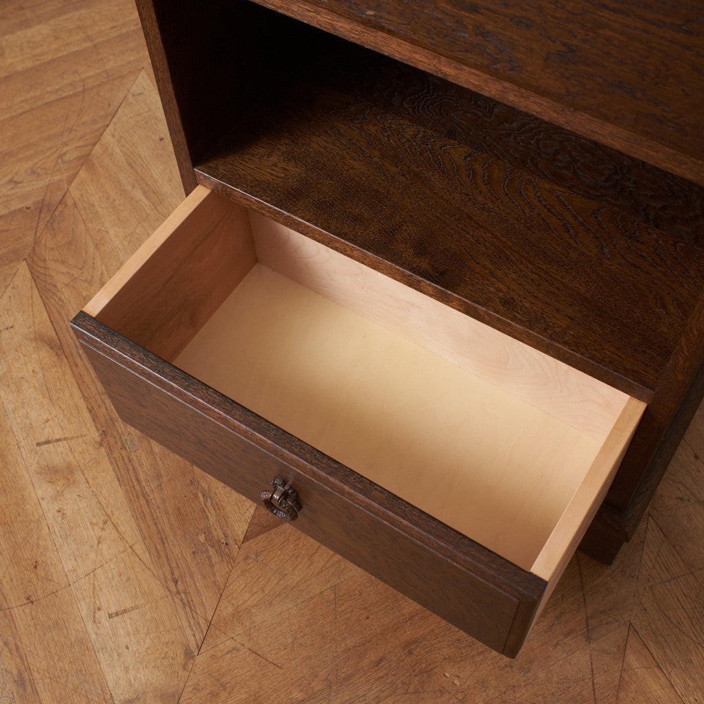 クラシック オーク材 サイドキャビネット