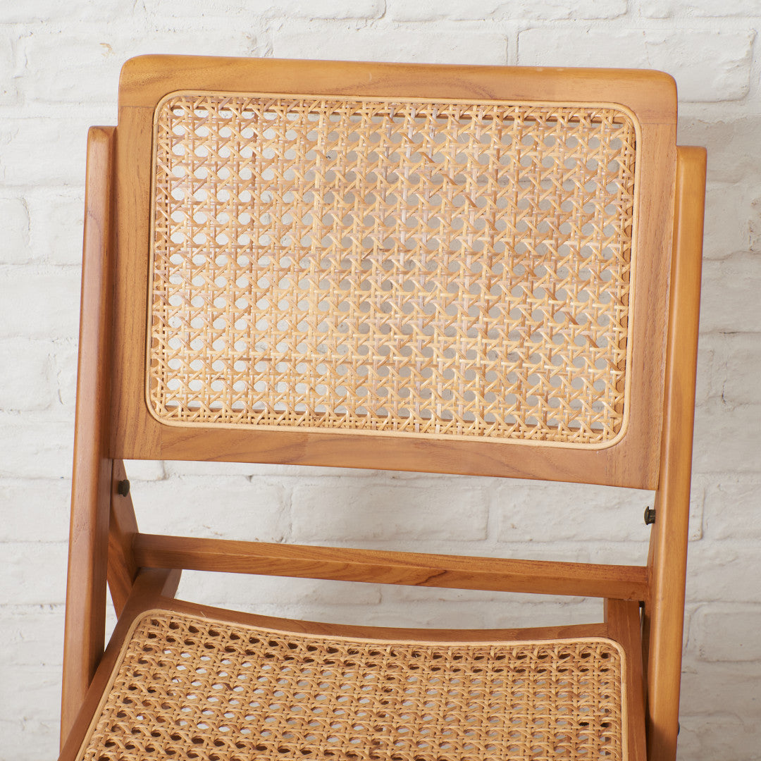 ラタン編み フォールディングチェア