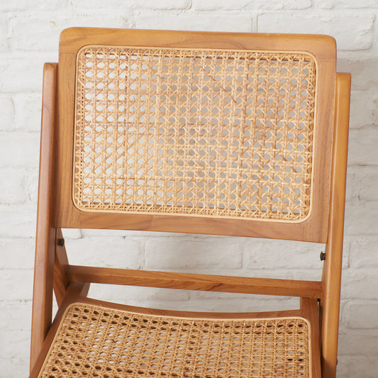 ラタン編み フォールディングチェア