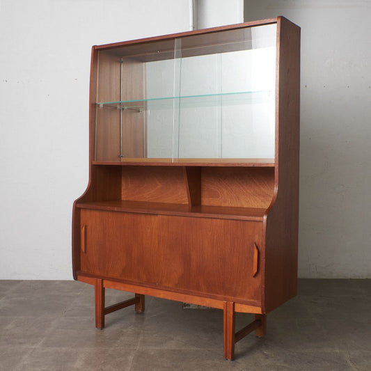 英国ヴィンテージ ガラスキャビネット