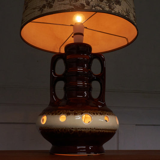 西ドイツヴィンテージ German Art Pottery テーブルランプ