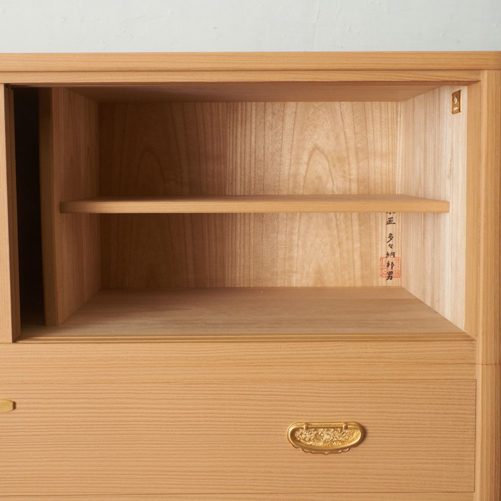 木匠 多々納邦男作 桐箪笥