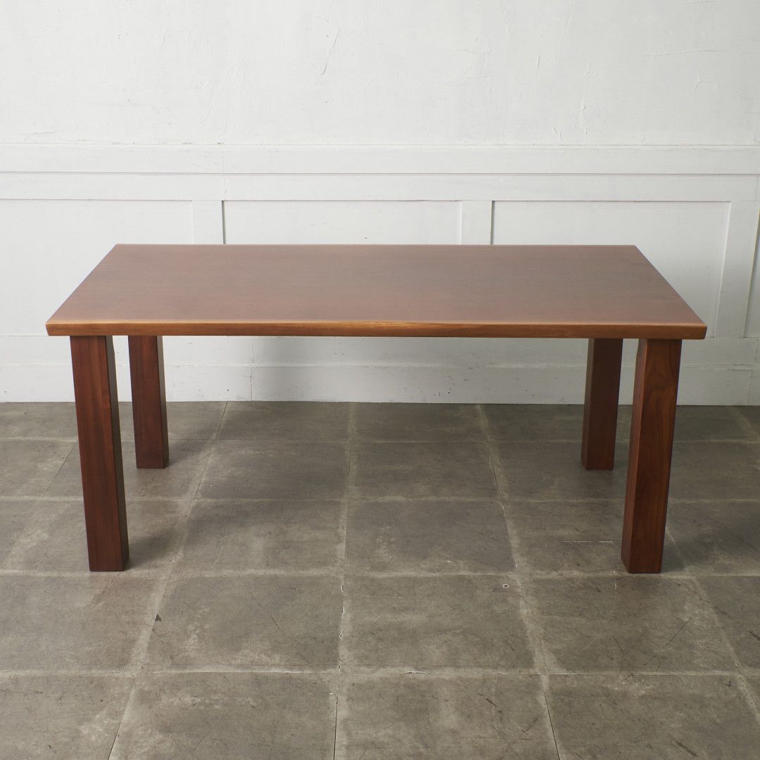 ウォールナット無垢材 ブックマッチ天板 ダイニングテーブル