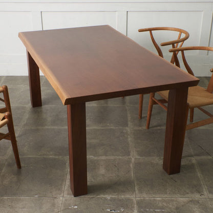 ウォールナット無垢材 ブックマッチ天板 ダイニングテーブル