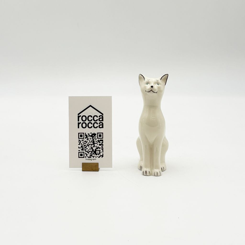 Belleek ベリーク Quizzical ヴィンテージ 陶器 猫 フィギュリン フィギュア セラミック 置物 インテリア 装飾 アイルランド 93281 Quizzical ヴィンテージ 猫のフィギュリン｜ベリーク Belleek Pottery