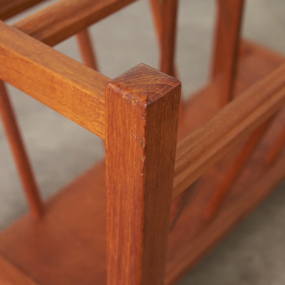 北欧ヴィンテージ チーク材 マガジンラック