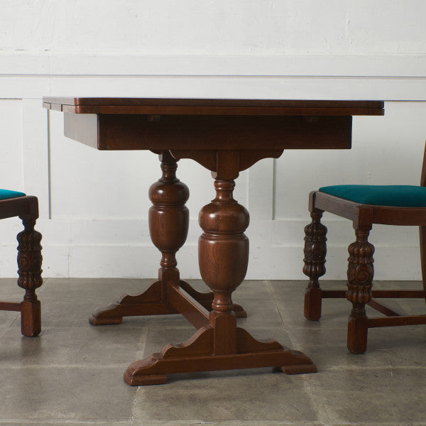 英国アンティーク ドローリーフ ダイニングテーブル