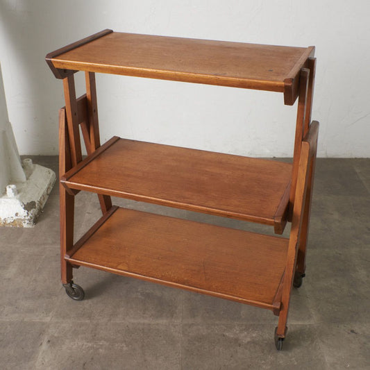 英国ヴィンテージ 拡張式 ティートロリー