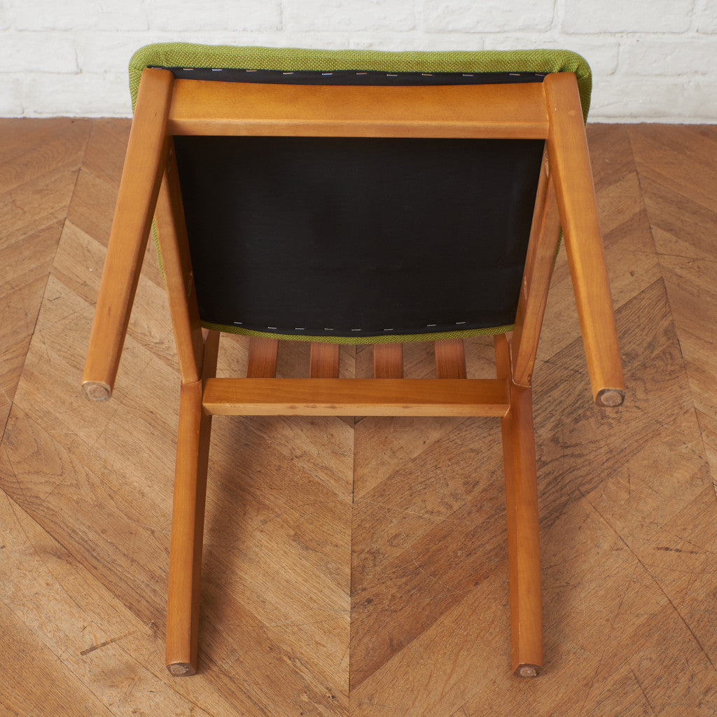 英国ヴィンテージ ダイニングチェア / 張替済