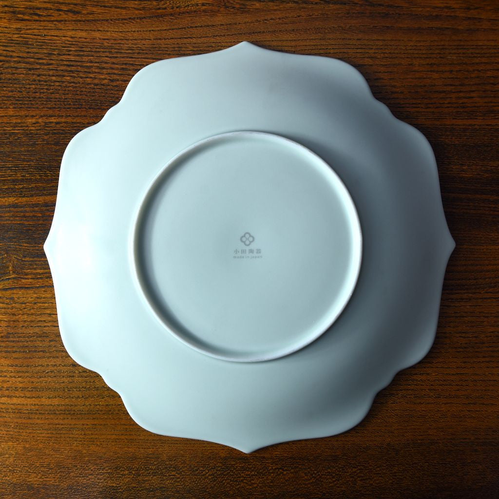 meimei プレート 25.5mm 大皿 ブルーホワイト