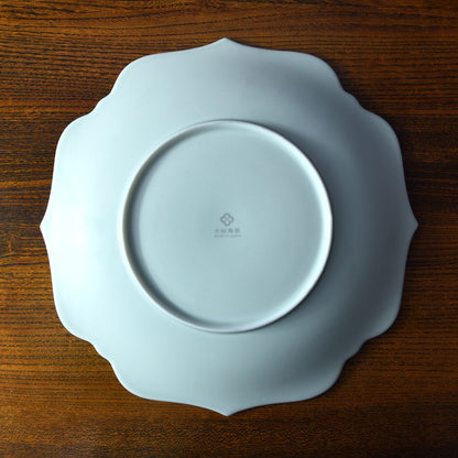 meimei プレート 25.5mm 大皿 ブルーホワイト