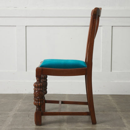 英国アンティーク バルボスレッグチェア / 張替品