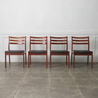 BRASILEIRA ダイニングチェア 4脚セット/ 張替済