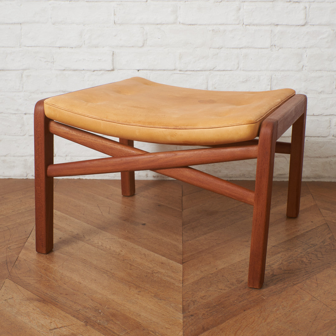 デンマーク製ヴィンテージ ヌメ革 スツール｜rocca rocca