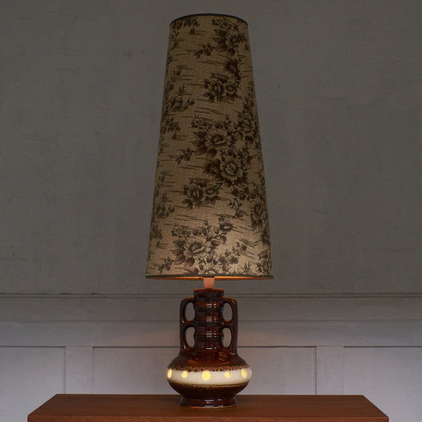 西ドイツヴィンテージ German Art Pottery テーブルランプ