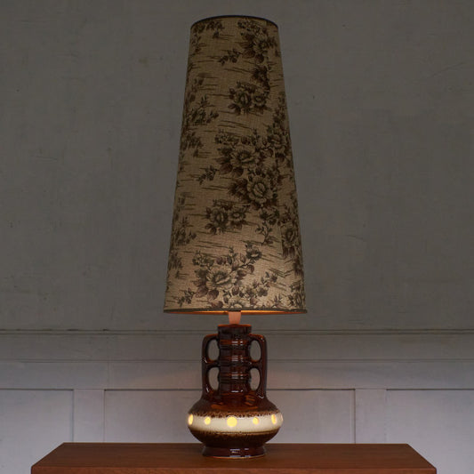 西ドイツヴィンテージ German Art Pottery テーブルランプ
